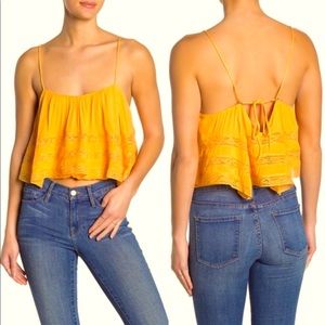 Free People Home Again crop Cami NWT size small